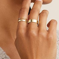  3 Stück Damenringe Metall