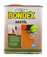 Bondex Hartöl Imprägnierung Pflege Öl für Holz Möbel Fußboden - Grau 0,75 L