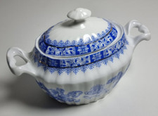 China Blau Zuckertopf