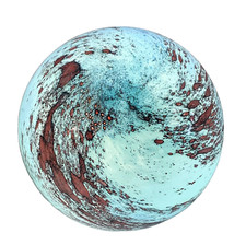 Glaslampe Kugel Runde Kugel Planet Mond Tisch Schreibtisch Stimmung Beleuchtung Grüne Kuppel