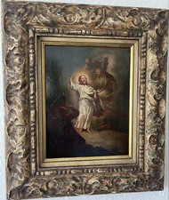 Antikes Ölgemälde auf Holz