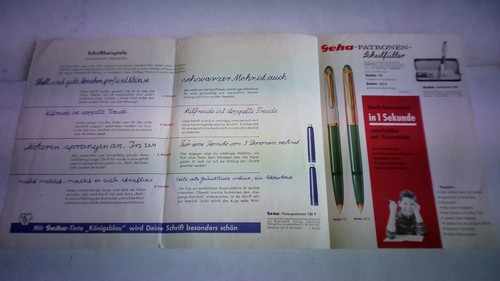 Geha schriftblätter für - für, den