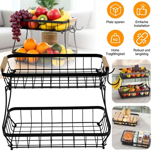 Obst gemüsekorb stöckiger - obst-gemüsekorb, 2-stöckiger