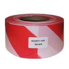 Absperrband 75mm x 500 m rot/weiß Klebeband Fladderband Warnband Security Band 1