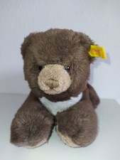 Steiff Bär Teddybär 5505/25 liegend Stofftier weich mit Knopf und Fahne