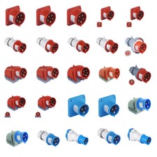 CEE Stecker Einbaustecker  Wandstecker Gerätestecker  16A 32A