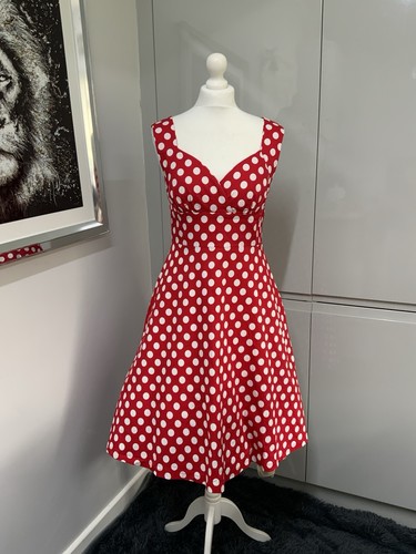 Lindy bop kleid 14 - bop, rot