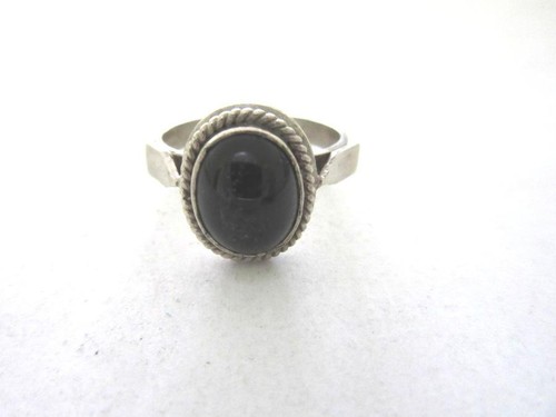 Antiker silberring onyx stein - antiker,