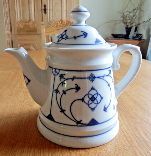 Kaffeekanne indisch blau - kaffeekanne,