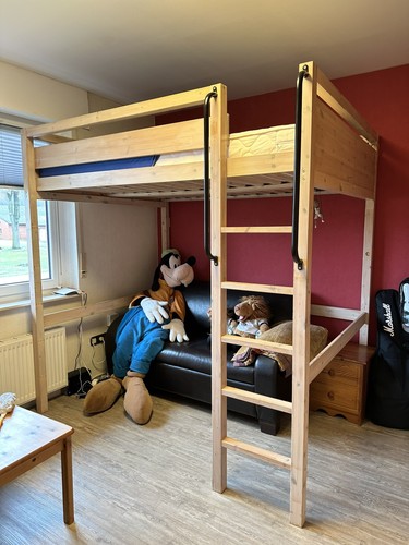 Ikea hochbett holz massiv 140 - massiv,