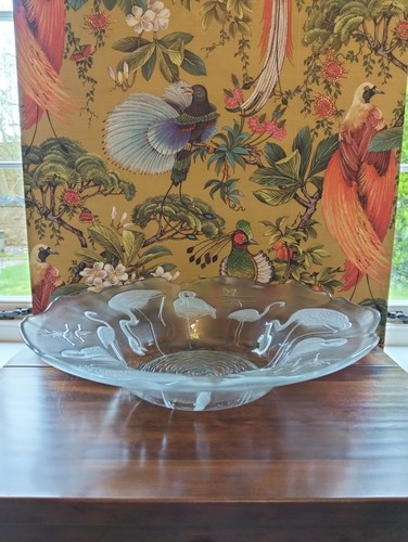Vintage milchglas kranich - vintage,