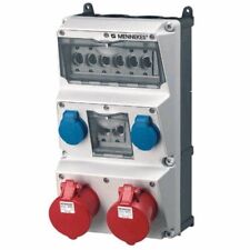 Mennekes 930014 Steckdosen-Kombination AMAXX 2 CEE 32A 5p 400V 2 SCHUKO 16A IP44