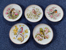 5 Wandteller mit Vogelmotiven