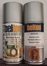 10 Sprühdosen Bronzelack SILBER Belton Aerosol 150ml Farbspray