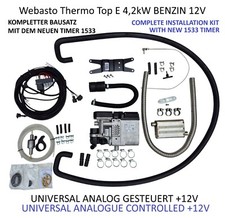 Webasto Thermo Top E 4,2kW Benzin Universal Einbausatz +12V START NEU 1533 TIMER