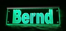 Bernd LED Namensschild oder