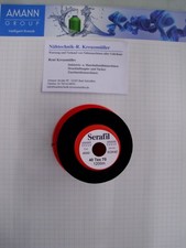 Serafil AMANN 40 er Faden Schwarz 1200 Meter Nähgarn Reißfest sehr starker Faden