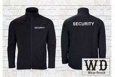 Security Softshell Jacke bestickt Sicherheitsdienst Türsteher Ordner