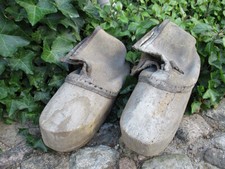 Winterstiefel / Holzschuhe / Militaria / Kutscherstiefel / 2. WK / Antik