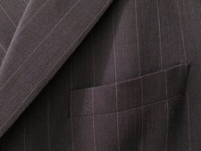 Armani Collezioni Herren Sakko anthrazit mit Nadelstreifen 56 R 100% Viskose