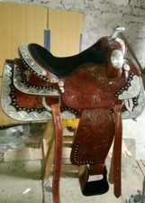 Western Leder Show Sattel für