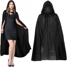 Schwarzer Halloween Umhang mit Kapuze – Kinderkostüm & Vampir Cosplay