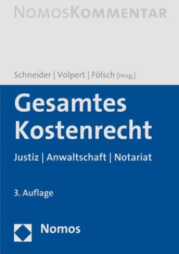 Gesamtes kostenrecht justiz - gesamtes, |