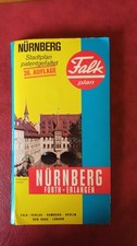 FALK City Map Falt Stadtplan NÜRNBERG 36. Auflage 1983 / 1984