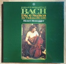 J. S. Bach - Henri Honegger "Die 6 Suiten für Violoncello Solo", Box-Set LP     