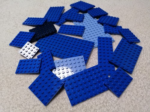 Lego konvolut blauer platten - konvolut,