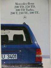 Mercedes Benz Katalog Händlerstempel Die T-Limousinen 8/85 Faltblatt FT-601