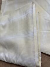 Vintage Damast Bettwäsche Set, pastellgelb, Meterware, Nähstoff