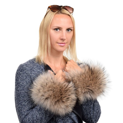 Pelz manschetten aus waschbär - manschetten,