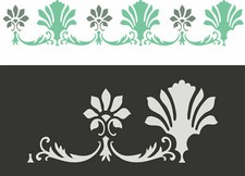 Palmetten - Wandschablone