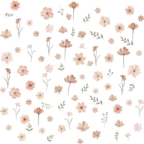 Wandtattoo blumen boho set - wandtattoo,
