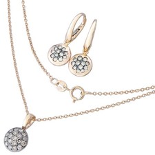 Schmuckset zweiteilig braune - schmuckset,