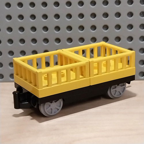 Lego duplo waggon kiste - kiste, gelb