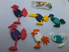 Ü-Eier Bunte Vogelwelt 1997 Hartplastikpuzzle KPS + 2 Varianten + 6 Beipackzett.