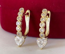 Luxus Herz Ohrringe Creole