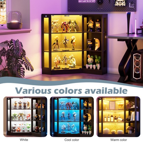 Eckvitrine mit led - mit, beleuchtung