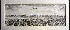 CALVÃRDE, Gesamtansicht, Kupferstich von Merian um 1645