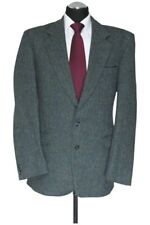 Harris Tweed Sakko Jackett 106 grün blau Fischgrat einreihig 2-Knopf wie Neu