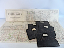 6 x Radfahrerkarte 1910 Deutschland Landkarte Radfahrbund Böhmen Mähren Ostsee