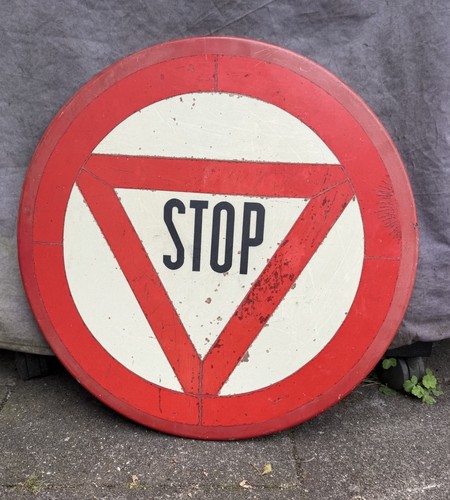 Vintage stoppschild italien - vintage,