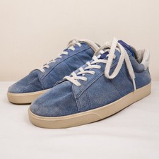 Ecco Herren Blau Wildleder Street Light Schnürschuhe Freizeit Sneaker Turnschuhe UK6,5 EU40