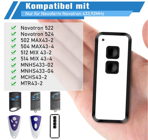 Handsender für novoferm - 2x,