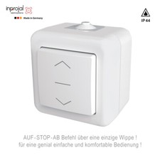 Markisenschalter Rolladenschalter Jalousieschalter Rolloschalter IP44 Aufputz AP