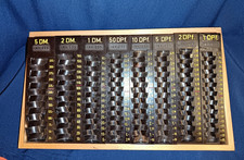 Gepflegtes DM Münzzählbrett