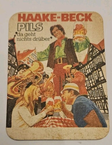 Alter bierdeckel haake beck - bierdeckel,