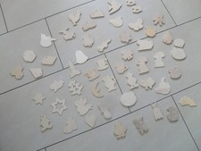 Holzdeko, Laubsägearbeiten, Basteln mit Holz, 52 Stück, Formen, Hobbyauflösung